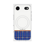 プレミアムスクエアケース with MagSafe［ CASEPLAY Tartan Check - Blue ］