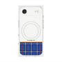 プレミアムスクエアケース with MagSafe［ CASEPLAY Tartan Check - Blue ］