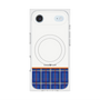 プレミアムスクエアケース with MagSafe［ CASEPLAY Tartan Check - Blue ］