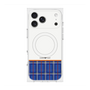 プレミアムスクエアケース with MagSafe［ CASEPLAY Tartan Check - Blue ］