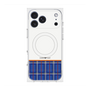 プレミアムスクエアケース with MagSafe［ CASEPLAY Tartan Check - Blue ］