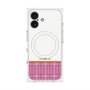 プレミアムスクエアケース with MagSafe［ CASEPLAY Tartan Check - Pink ］