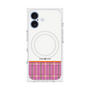 プレミアムスクエアケース with MagSafe［ CASEPLAY Tartan Check - Pink ］