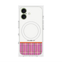 プレミアムスクエアケース with MagSafe［ CASEPLAY Tartan Check - Pink ］