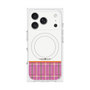 プレミアムスクエアケース with MagSafe［ CASEPLAY Tartan Check - Pink ］