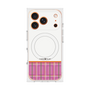 プレミアムスクエアケース with MagSafe［ CASEPLAY Tartan Check - Pink ］