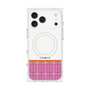 プレミアムスクエアケース with MagSafe［ CASEPLAY Tartan Check - Pink ］
