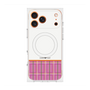 プレミアムスクエアケース with MagSafe［ CASEPLAY Tartan Check - Pink ］