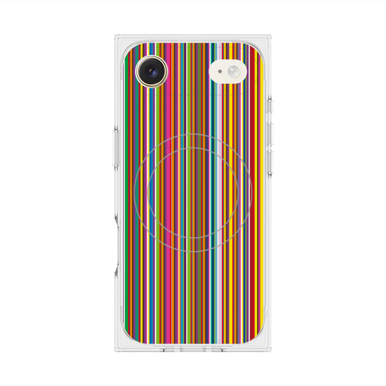 プレミアムスクエアケース with MagSafe［ Colorful Stripe ］
