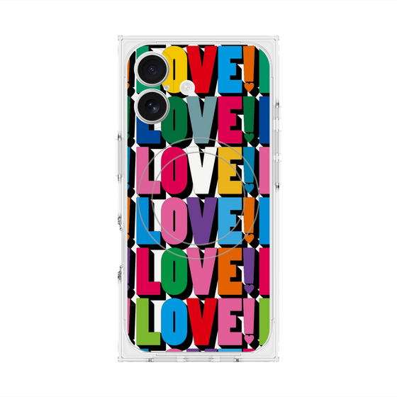 プレミアムスクエアケース with MagSafe［ LOVE!LOVE!LOVE! ］