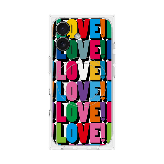 プレミアムスクエアケース with MagSafe［ LOVE!LOVE!LOVE! ］