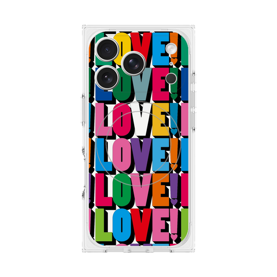 プレミアムスクエアケース with MagSafe［ LOVE!LOVE!LOVE! ］