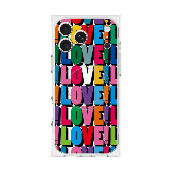 プレミアムスクエアケース with MagSafe［ LOVE!LOVE!LOVE! ］