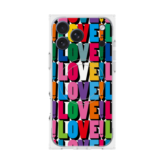 プレミアムスクエアケース with MagSafe［ LOVE!LOVE!LOVE! ］