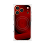 プレミアムスクエアケース with MagSafe［ CASEPLAY Winding Pattern - Red ］