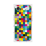 プレミアムスクエアケース with MagSafe［ CASEPLAY Rainbow Check ］