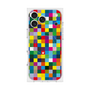 プレミアムスクエアケース with MagSafe［ CASEPLAY Rainbow Check ］