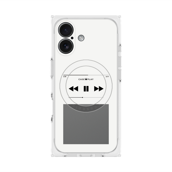 プレミアムスクエアケース with MagSafe［ Music Player ］