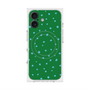 プレミアムスクエアケース with MagSafe［ Drawing Dot - Green ］