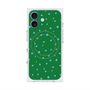 プレミアムスクエアケース with MagSafe［ Drawing Dot - Green ］