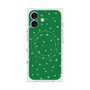 プレミアムスクエアケース with MagSafe［ Drawing Dot - Green ］