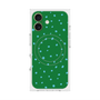 プレミアムスクエアケース with MagSafe［ Drawing Dot - Green ］