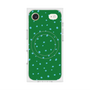 プレミアムスクエアケース with MagSafe［ Drawing Dot - Green ］