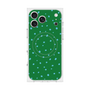プレミアムスクエアケース with MagSafe［ Drawing Dot - Green ］
