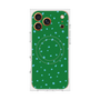 プレミアムスクエアケース with MagSafe［ Drawing Dot - Green ］