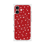プレミアムスクエアケース with MagSafe［ Drawing Dot - Red ］