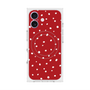 プレミアムスクエアケース with MagSafe［ Drawing Dot - Red ］