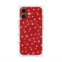 プレミアムスクエアケース with MagSafe［ Drawing Dot - Red ］