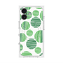 プレミアムスクエアケース with MagSafe［ Nordic Dot - Green ］