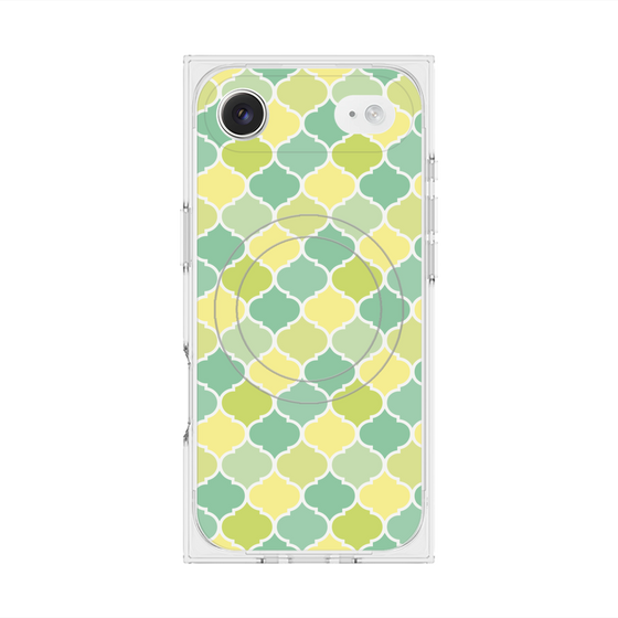 プレミアムスクエアケース with MagSafe［ Moroccan1 color - Green ］