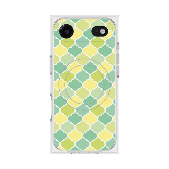 プレミアムスクエアケース with MagSafe［ Moroccan1 color - Green ］