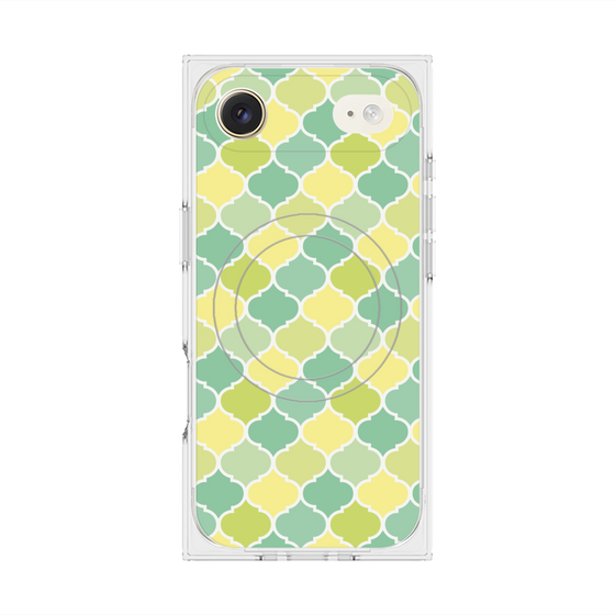 プレミアムスクエアケース with MagSafe［ Moroccan1 color - Green ］