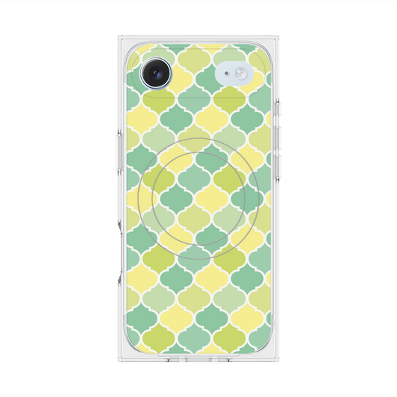 プレミアムスクエアケース with MagSafe［ Moroccan1 color - Green ］