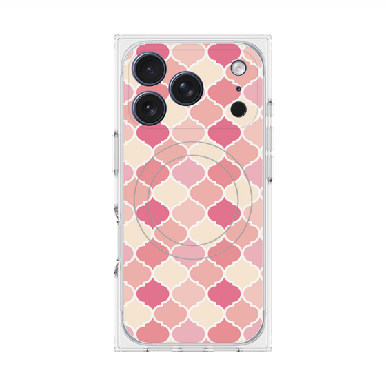 プレミアムスクエアケース with MagSafe［ Moroccan1 color - Pink ］