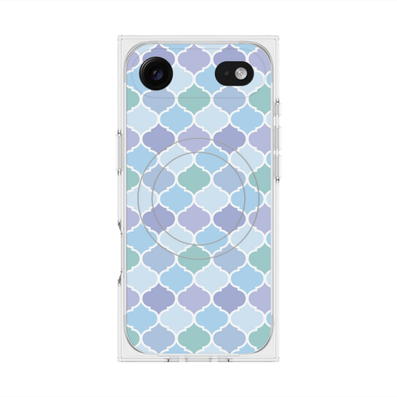 プレミアムスクエアケース with MagSafe［ Moroccan1 color - Blue ］