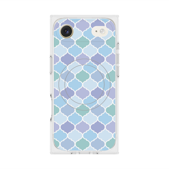 プレミアムスクエアケース with MagSafe［ Moroccan1 color - Blue ］