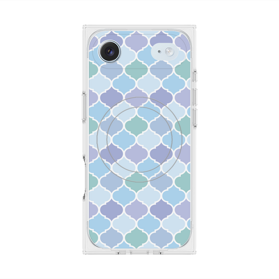 プレミアムスクエアケース with MagSafe［ Moroccan1 color - Blue ］