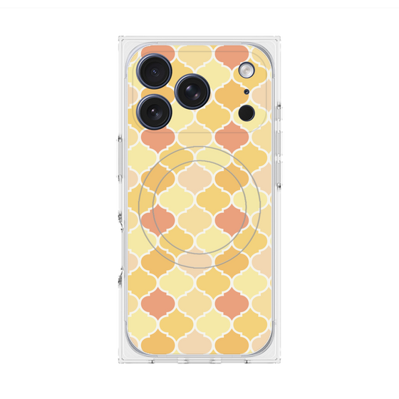 プレミアムスクエアケース with MagSafe［ Moroccan1 color - Orange ］
