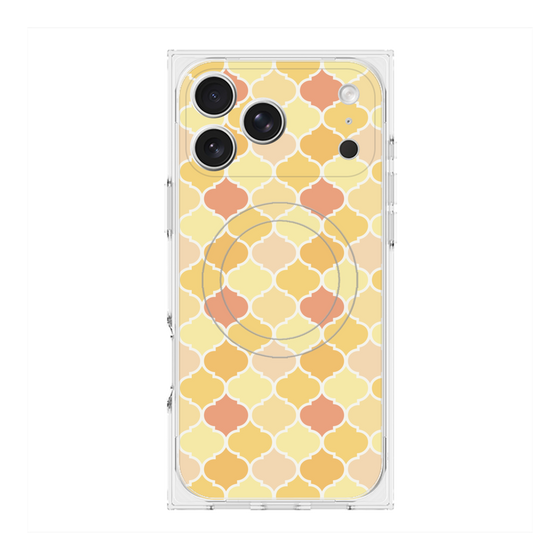 プレミアムスクエアケース with MagSafe［ Moroccan1 color - Orange ］