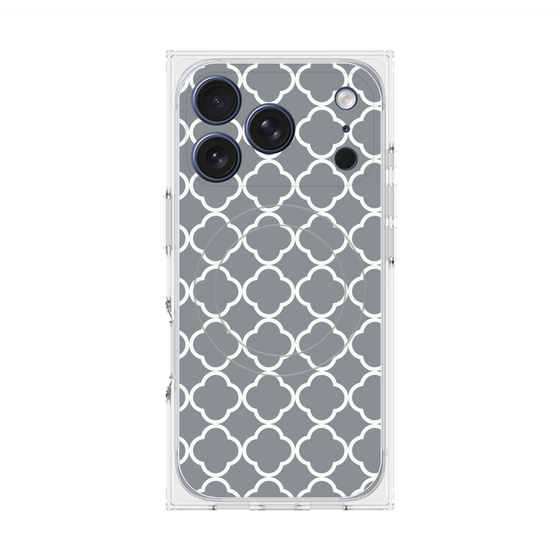 プレミアムスクエアケース with MagSafe［ Moroccan2 - Gray ］