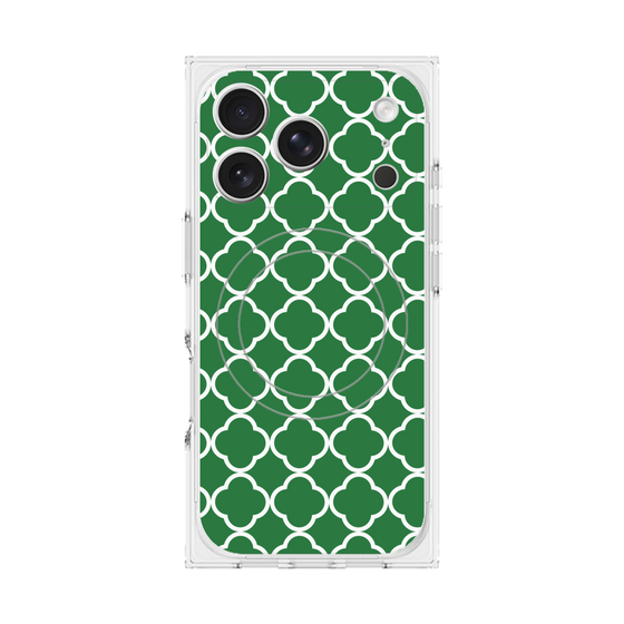 プレミアムスクエアケース with MagSafe［ Moroccan2 - Green ］