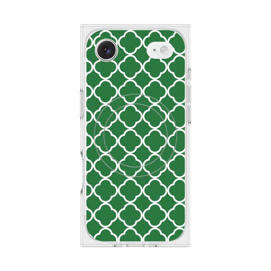 プレミアムスクエアケース with MagSafe［ Moroccan2 - Green ］