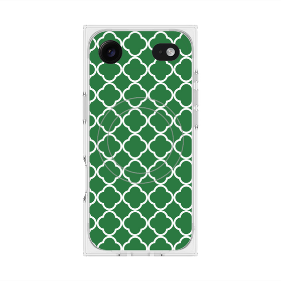 プレミアムスクエアケース with MagSafe［ Moroccan2 - Green ］