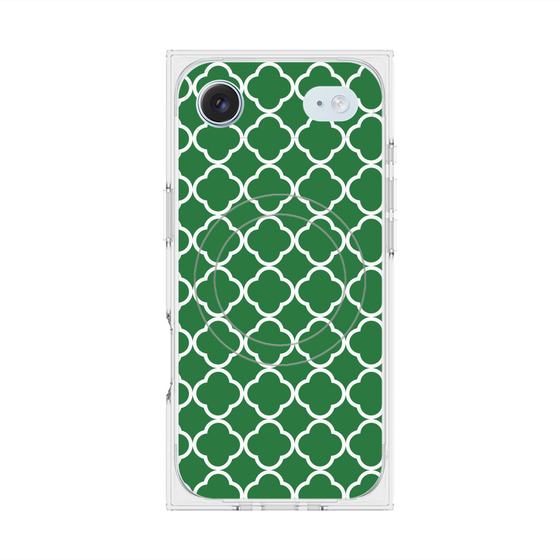 プレミアムスクエアケース with MagSafe［ Moroccan2 - Green ］