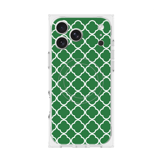 プレミアムスクエアケース with MagSafe［ Moroccan2 - Green ］