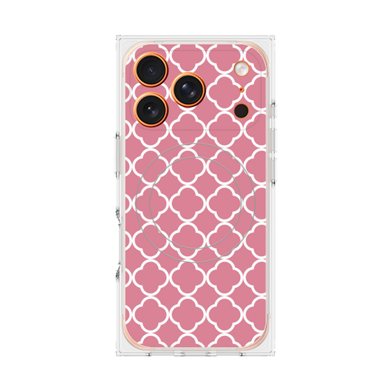プレミアムスクエアケース with MagSafe［ Moroccan2 - Pink ］